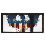 Patriotic American Eagle Print Trifold Wallet