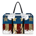 Patriotic American Eagle Print Utility Tote Bag
