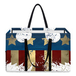 Patriotic American Eagle Print Utility Tote Bag