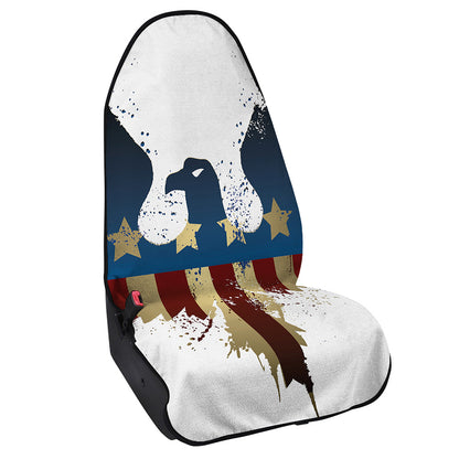 Patriotic American Eagle Print Waterproof Car Seat Cover