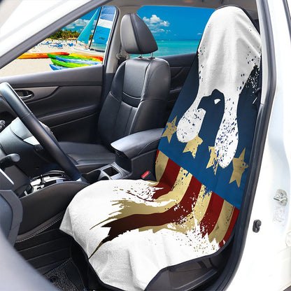 Patriotic American Eagle Print Waterproof Car Seat Cover