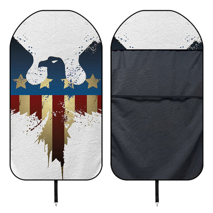 Patriotic American Eagle Print Waterproof Car Seat Cover