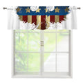 Patriotic American Eagle Print Window Valance