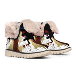Patriotic American Eagle Print Winter Boots