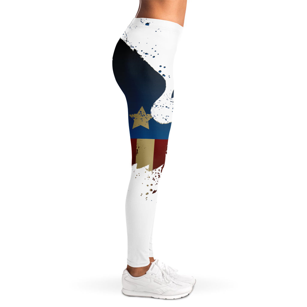 Patriotic American Eagle Print Women's Leggings