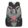 Patriotic USA Eagle Print 17 Inch Backpack