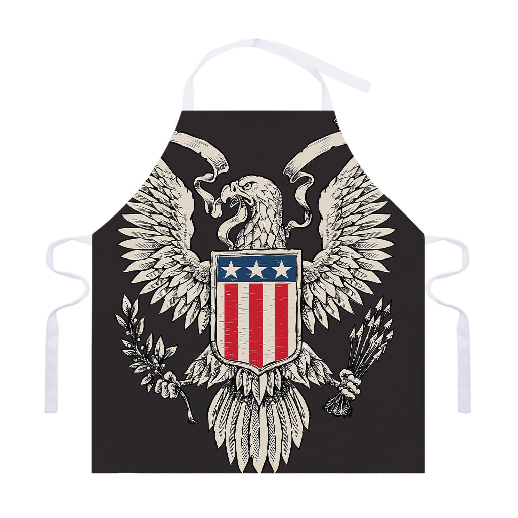 Patriotic USA Eagle Print Adjustable Apron