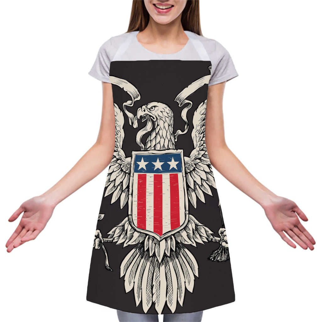 Patriotic USA Eagle Print Adjustable Apron