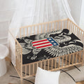 Patriotic USA Eagle Print Baby Crib Sheet