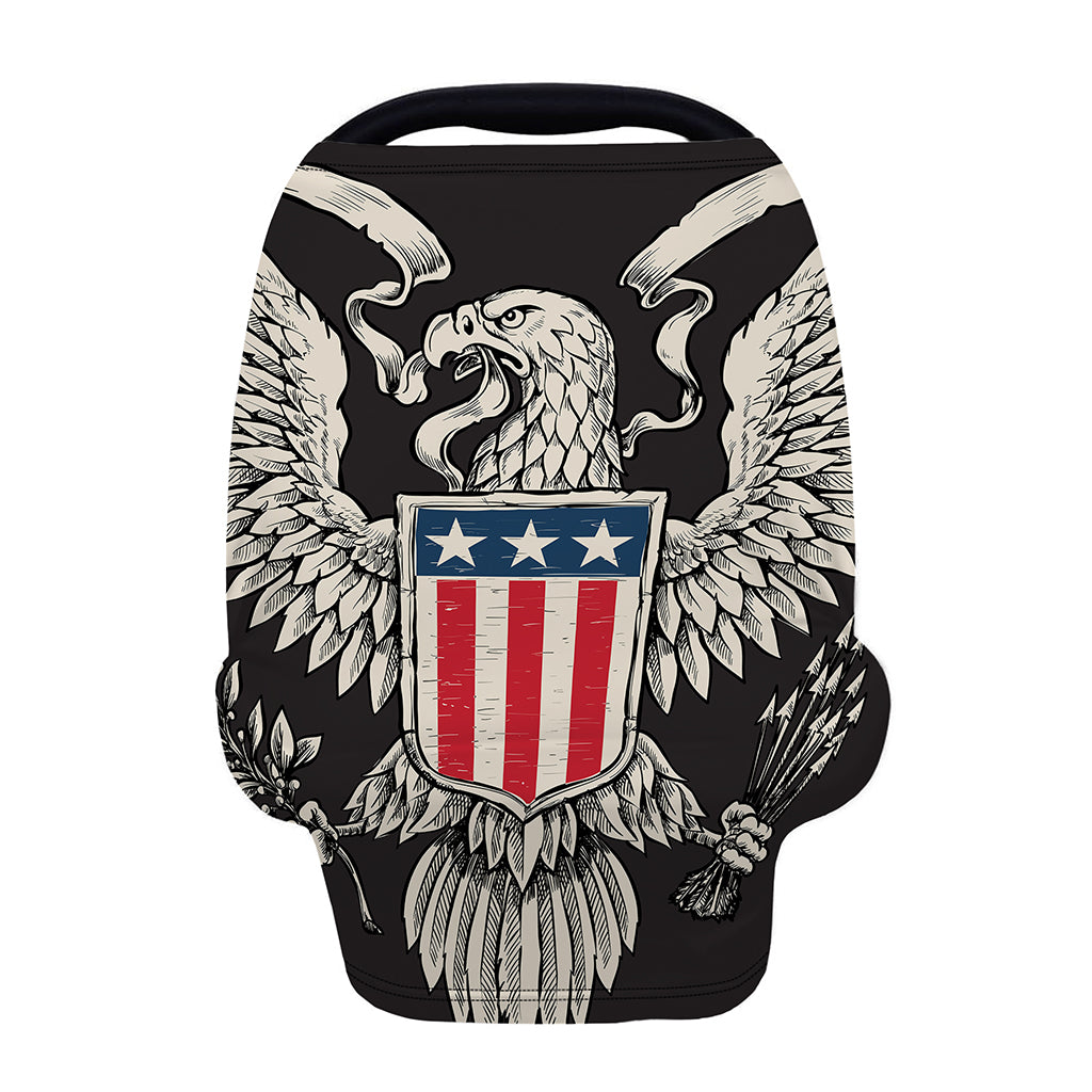 Patriotic USA Eagle Print Baby Seat Cover
