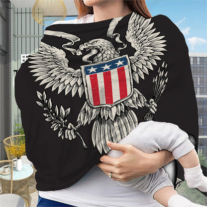 Patriotic USA Eagle Print Baby Seat Cover