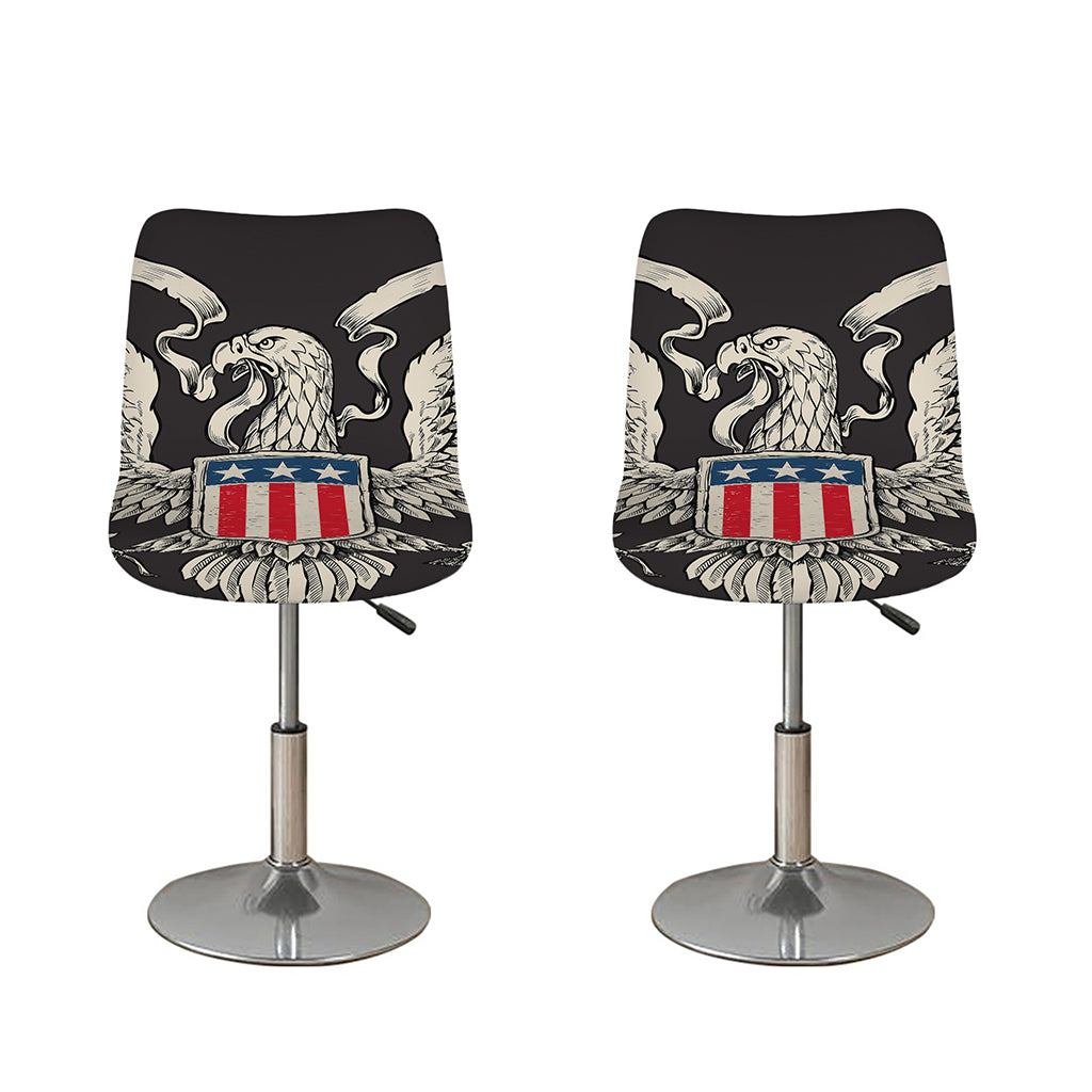 Patriotic USA Eagle Print Bar Stool Covers