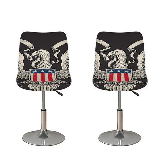 Patriotic USA Eagle Print Bar Stool Covers