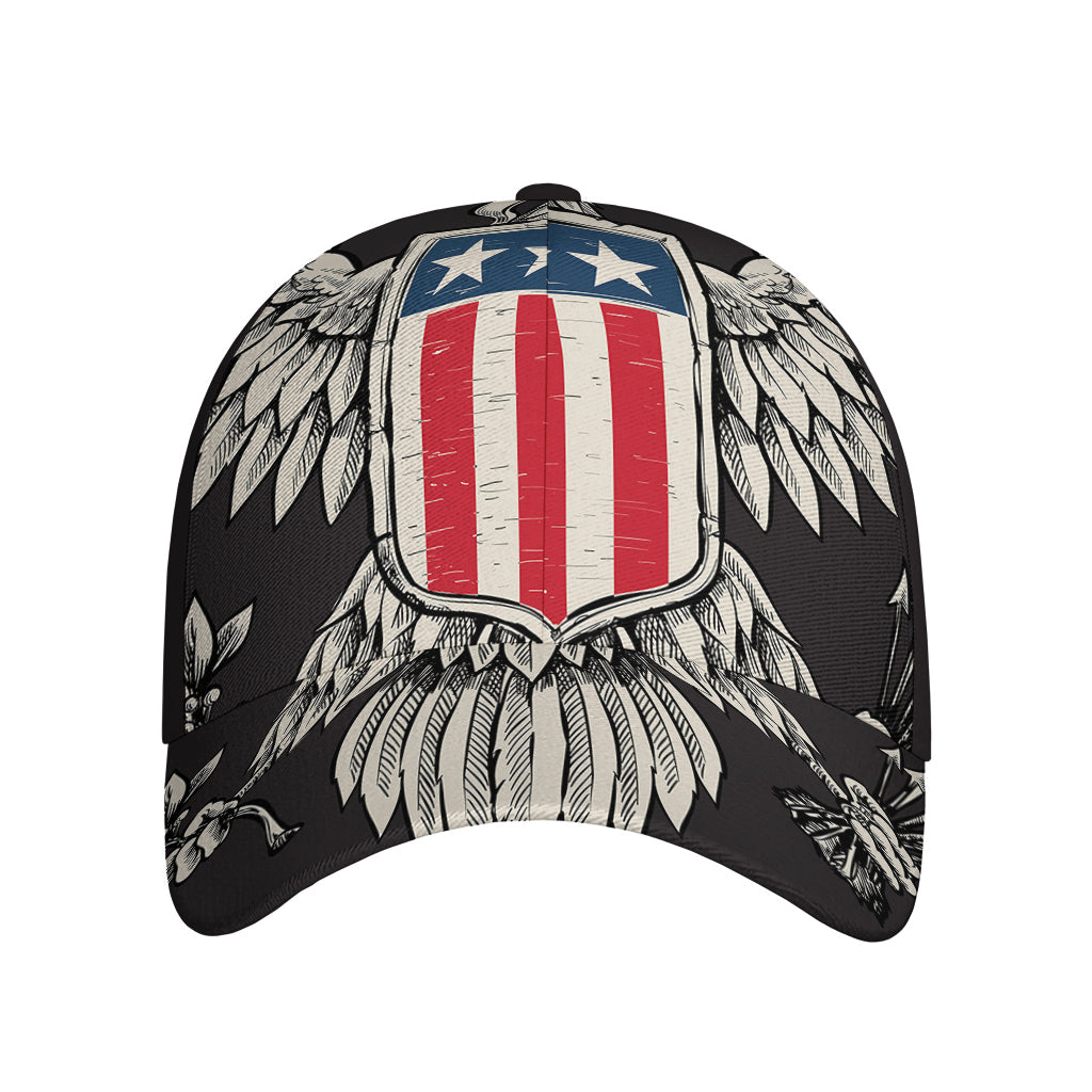Patriotic USA Eagle Print Baseball Cap