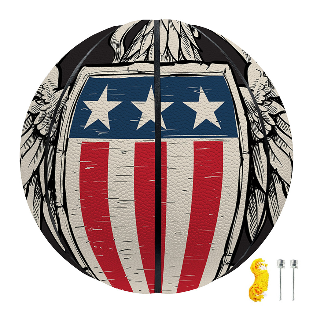 Patriotic USA Eagle Print Basketball