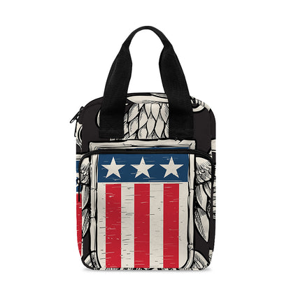 Patriotic USA Eagle Print Bible Tote Bag