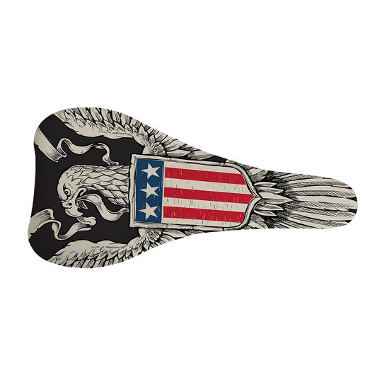 Patriotic USA Eagle Print Bicycle Seat Cover