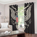 Patriotic USA Eagle Print Dimout Grommet Curtains