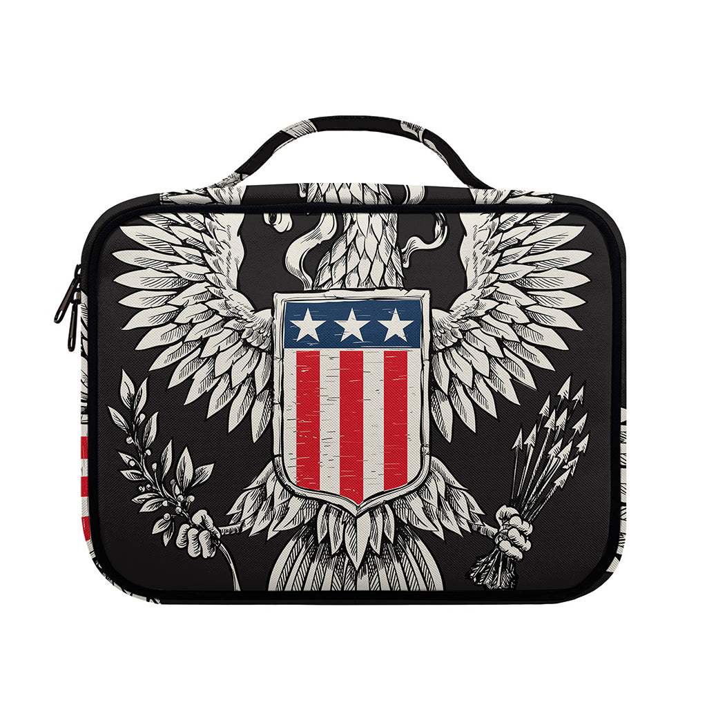 Patriotic USA Eagle Print Briefcase Bible Bag