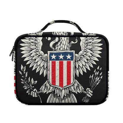 Patriotic USA Eagle Print Briefcase Bible Bag