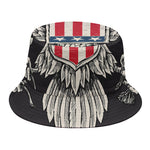 Patriotic USA Eagle Print Bucket Hat