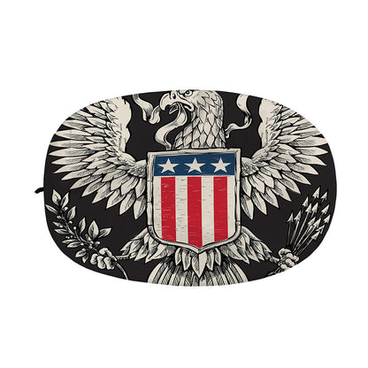 Patriotic USA Eagle Print Car Side Mirror Covers