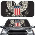 Patriotic USA Eagle Print Car Windshield Sun Shade