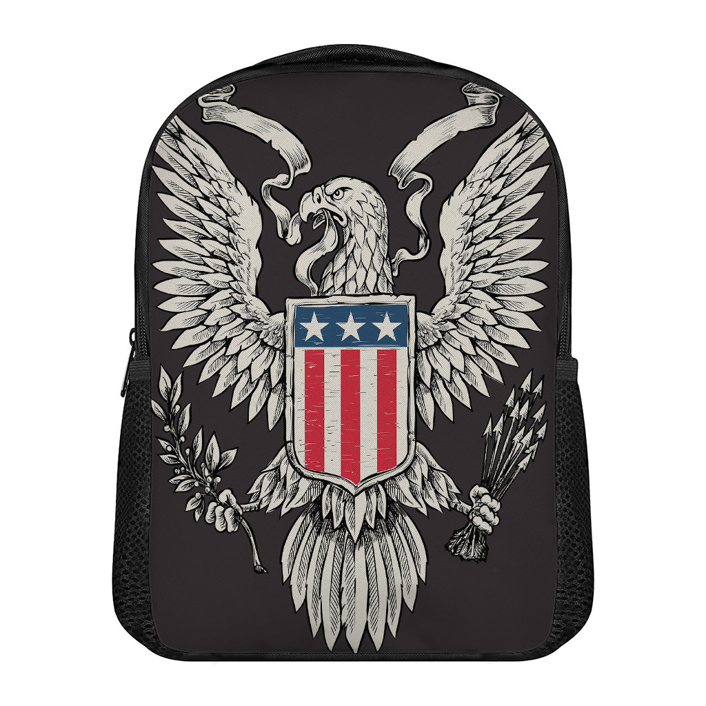 Patriotic USA Eagle Print Casual Backpack