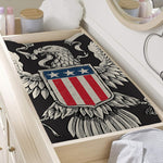 Patriotic USA Eagle Print Changing Pad Cover