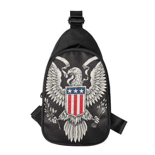 Patriotic USA Eagle Print Chest Bag