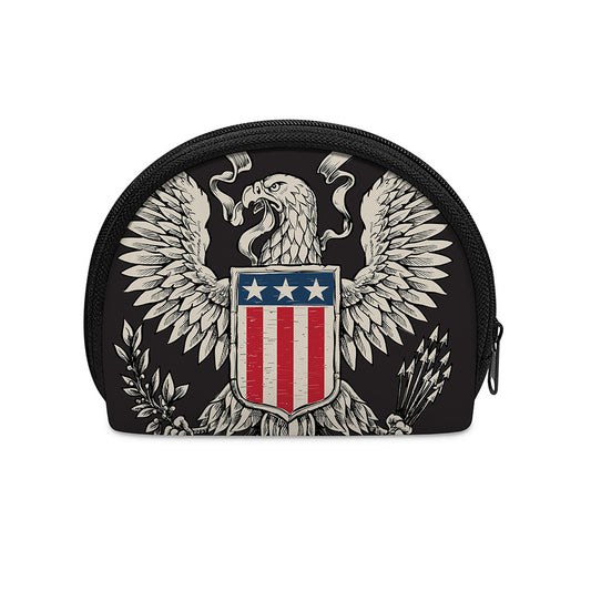 Patriotic USA Eagle Print Coin Purse