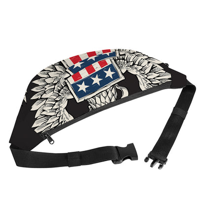 Patriotic USA Eagle Print Fanny Pack
