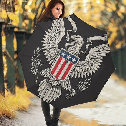 Patriotic USA Eagle Print Foldable Umbrella