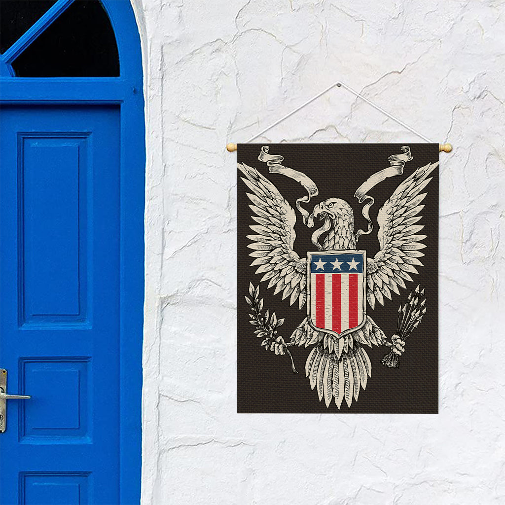 Patriotic USA Eagle Print Garden Flag