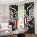 Patriotic USA Eagle Print Grommet Curtains
