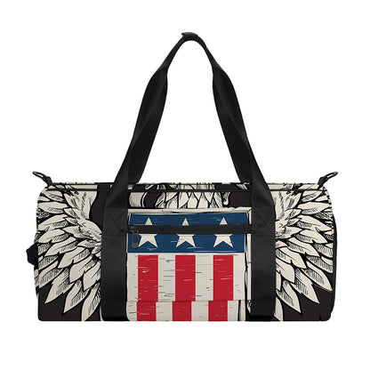 Patriotic USA Eagle Print Gym Bag