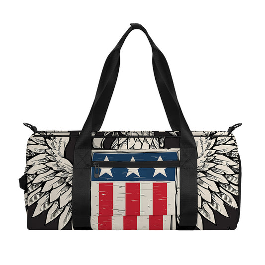 Patriotic USA Eagle Print Gym Bag