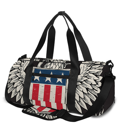 Patriotic USA Eagle Print Gym Bag