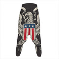 Patriotic USA Eagle Print Hammer Pants