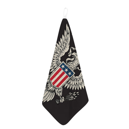 Patriotic USA Eagle Print Hand Towel