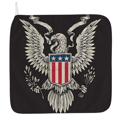 Patriotic USA Eagle Print Hand Towel