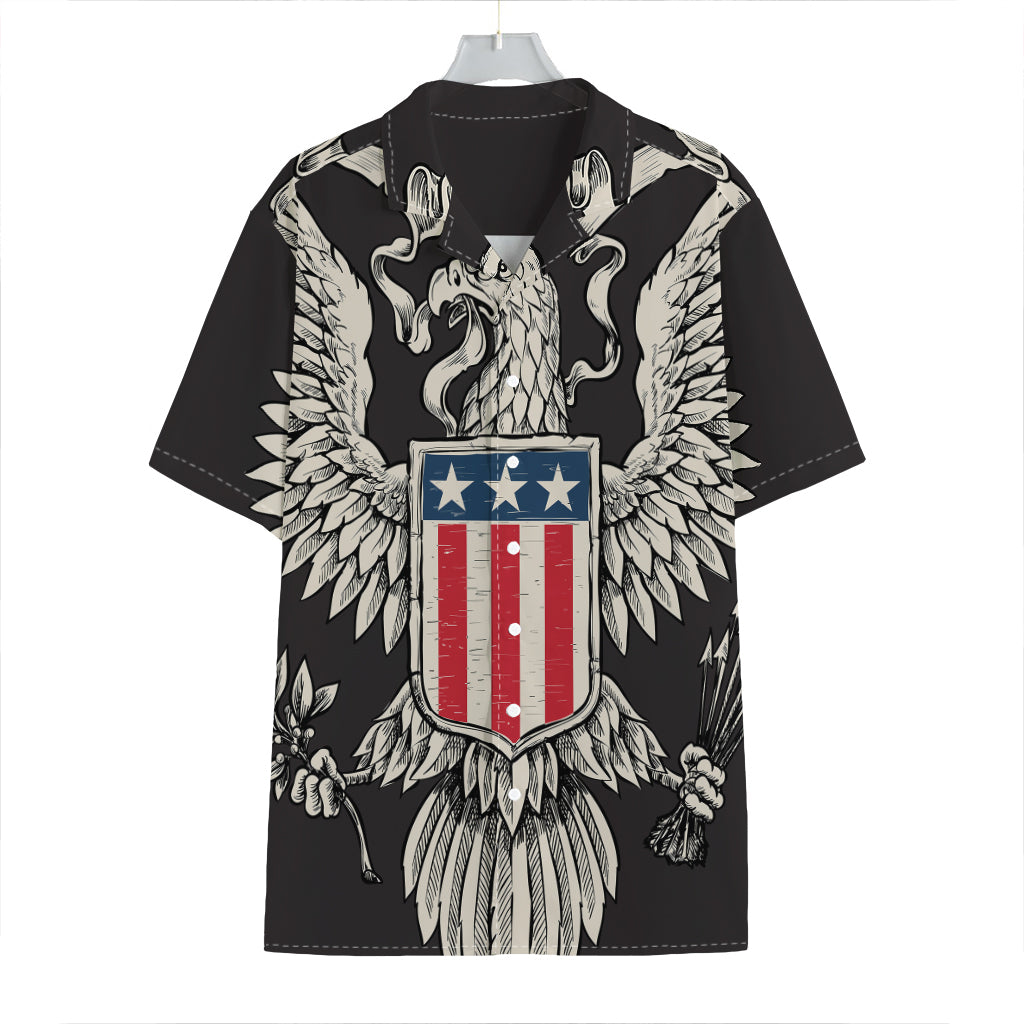 Patriotic USA Eagle Print Hawaiian Shirt