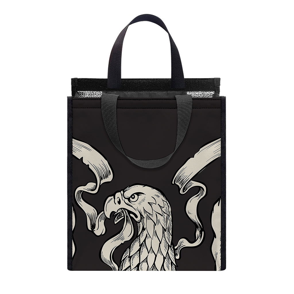 Patriotic USA Eagle Print Insulated Lunch Tote