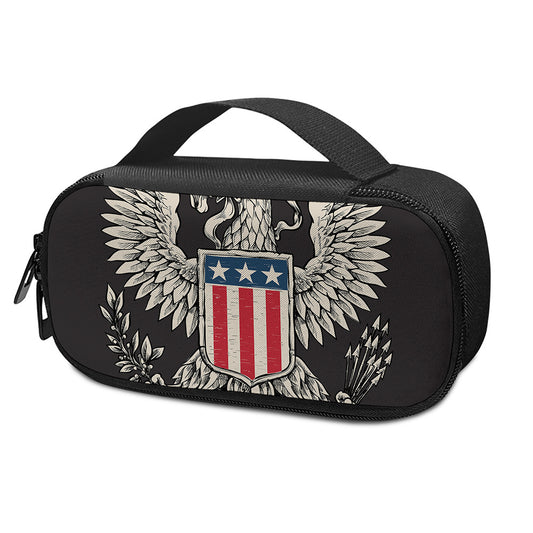 Patriotic USA Eagle Print Insulin Cooler Travel Case