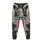 Patriotic USA Eagle Print Jogger Pants