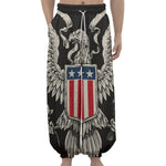 Patriotic USA Eagle Print Lantern Pants