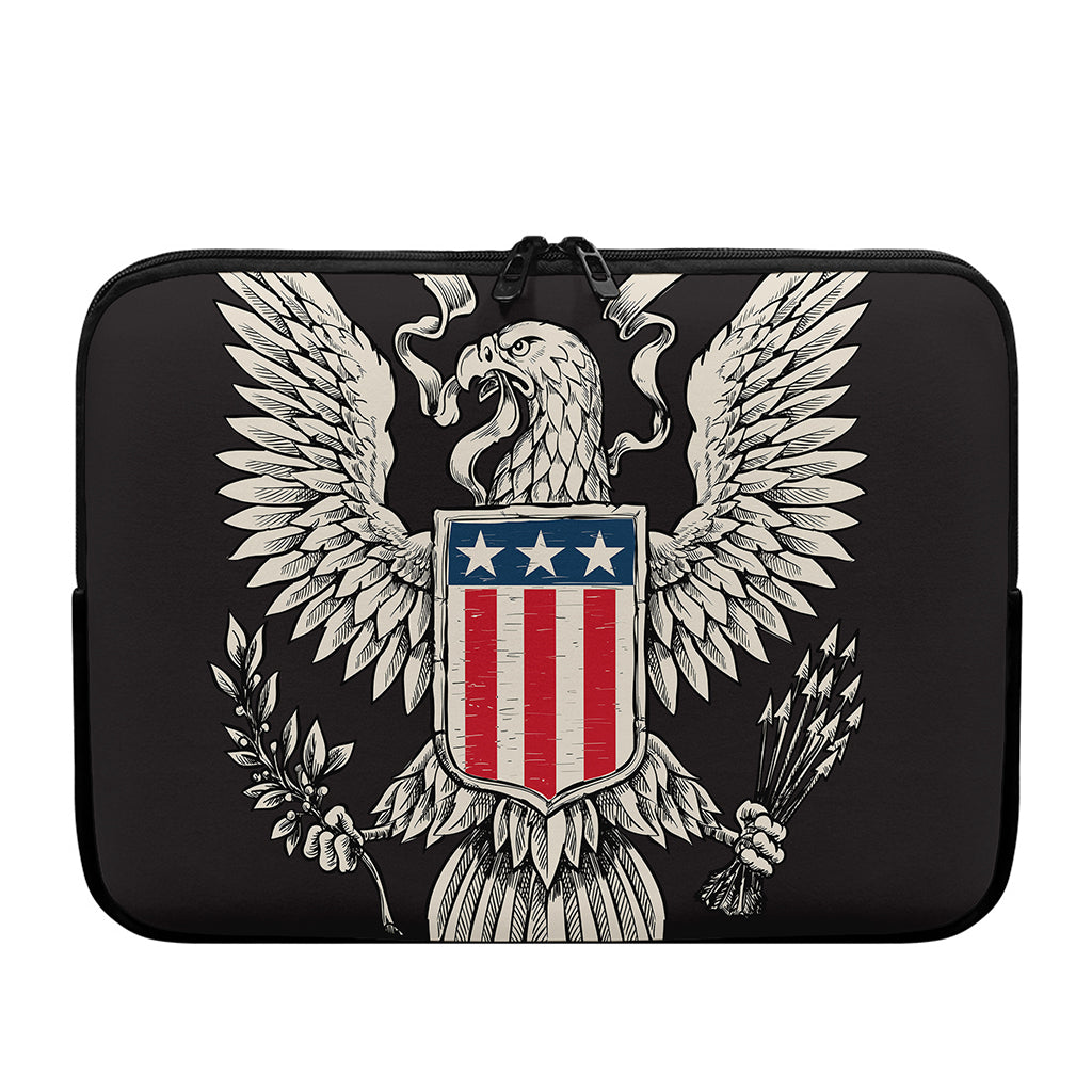 Patriotic USA Eagle Print Laptop Sleeve