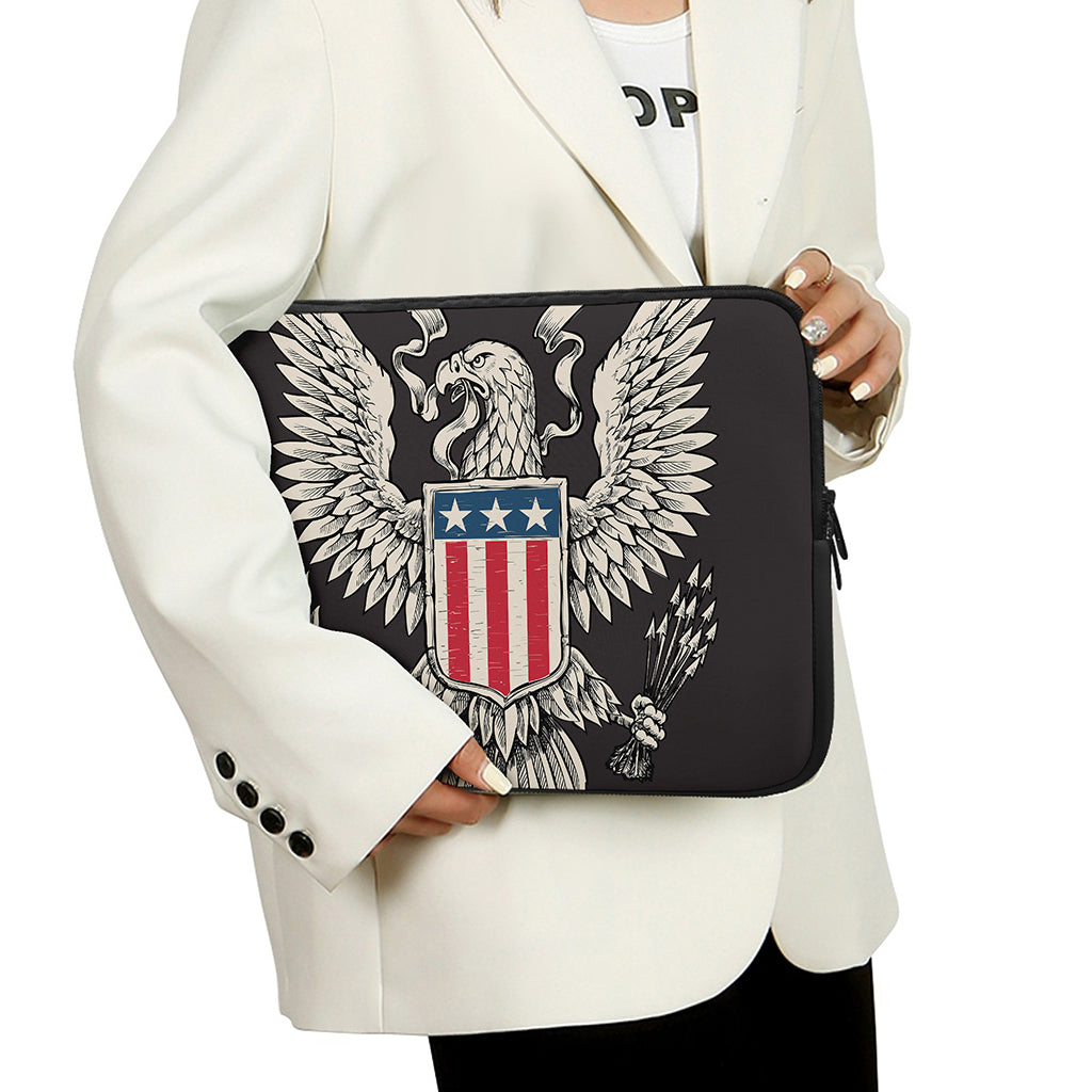 Patriotic USA Eagle Print Laptop Sleeve