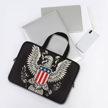 Patriotic USA Eagle Print Laptop Sleeve With Handle