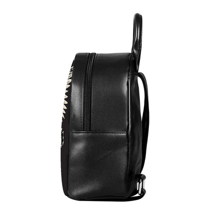 Patriotic USA Eagle Print Leather Backpack
